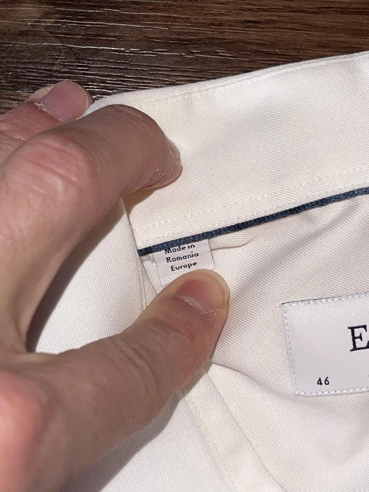 Eton Dress Shirt Mens 18 46 White Signature Twill Contemporary Spread Collar - Image 3 of 4