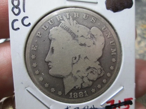 US 1881 CC MORGAN DOLLAR COIN IN GOOD CONDITION