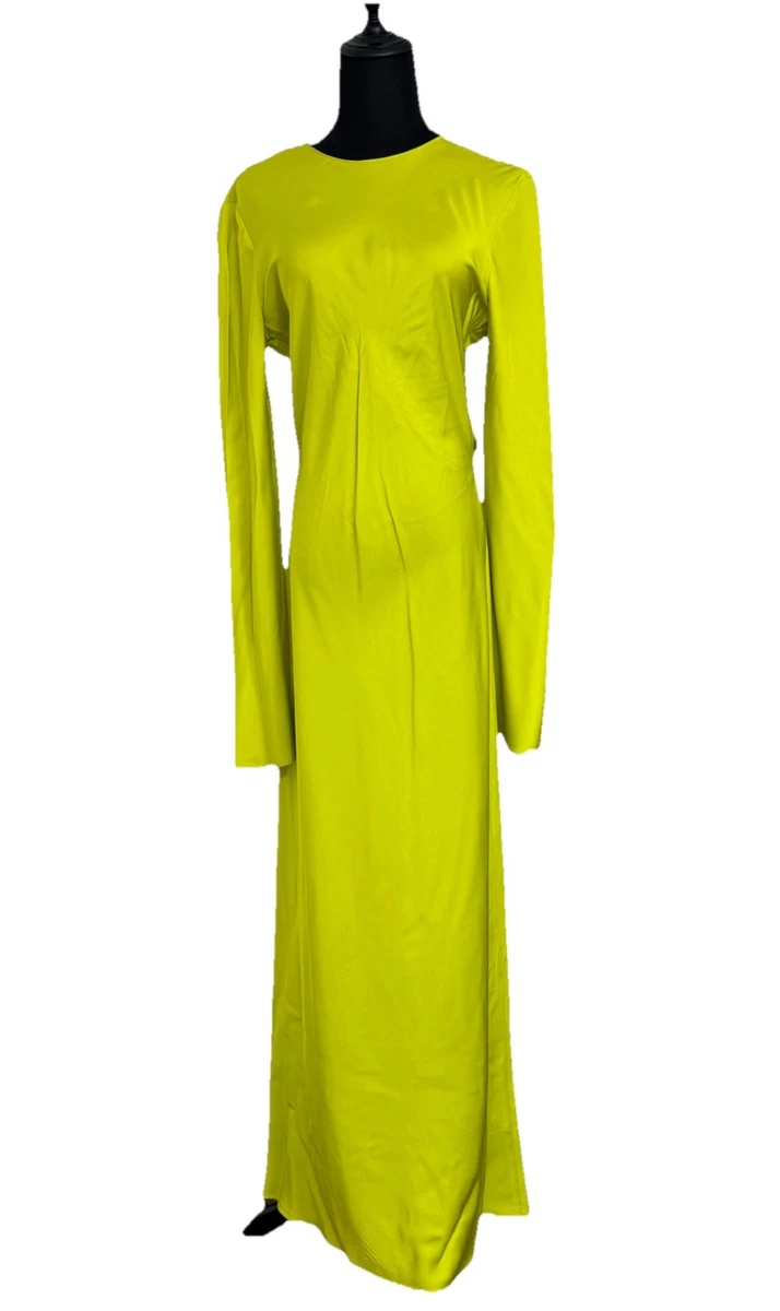 green emerald velvet dress Zara Light Green Floral Maxi Dress with Metallic Details- Size S – The  Saved Collection