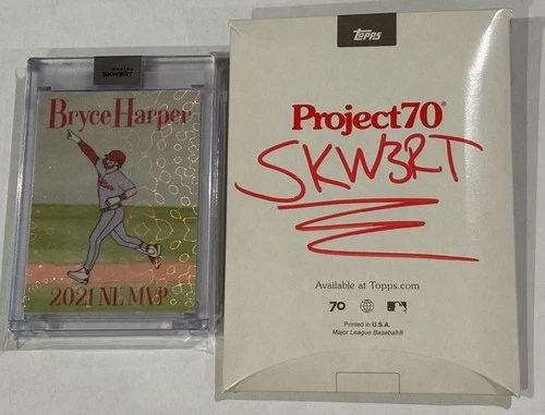 2021 Topps Project 70 Bryce Harper 1/1 SKW3RT Autograph