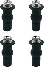 Toilet Seat Hinge Bolt Screws 4 Pack Toilet Seat Top Fixing Part Expanding Rubbe