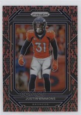 2022 Panini Prizm Snakeskin Prizm Justin Simmons #91 5ub