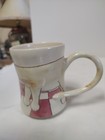 Set Of 2 Unique Vintage Cat Mugs Signed — photo 4