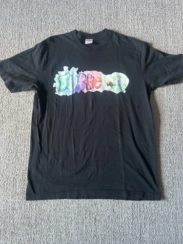Grand t shirt noir aquarelle Supreme neuf S/S 2023