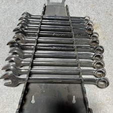SNAP-ON 10mm-19mm Metric Combination Wrench 10 pc Set Combo 12PT OEXM100-OEXM190