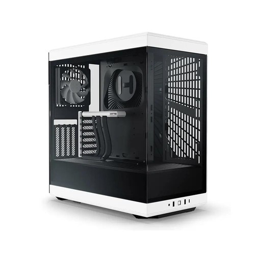 Boîtier tour moyenne Hyte Y40 blanc/noir Atx/M-Atx/M-Itx