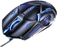 CHONCHOW Gaming Mouse - Wired, 6 Buttons, 4 Adjustable DPI Up to 3200 Black 