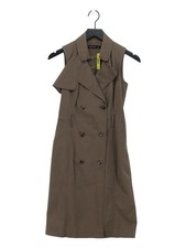 Karen Millen Shirt Midi Dress UK8 in Brown