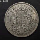 1937 Great Britain One Crown "BU" *Free S/H After 1st Item*