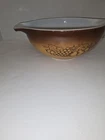 Vintage Pyrex Old Orchard Brown Nesting Bowl 443 2 1/2 Quart Fruit