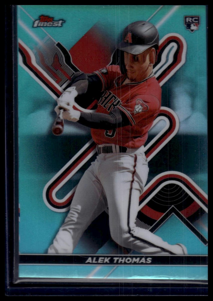 2022 Finest #43 Alek Thomas Aqua Refractors #/199