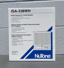 Nutone ISA-338WH Indoor Radio Intercom 8  Speaker  Use W/ IM3303 Master Station