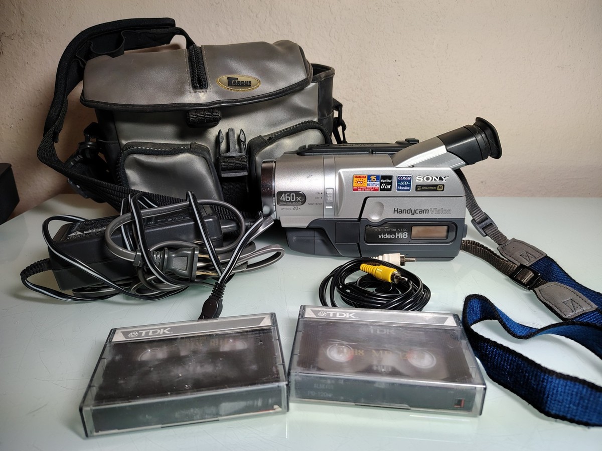 Sony Handycam Vision CCD-TRV108 Video Hi8 Camcorder Tested & Works