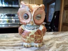 Vintage Shawnee Pottery 1940's Winking Owl Cookie Jar MINT Condition Gold trim