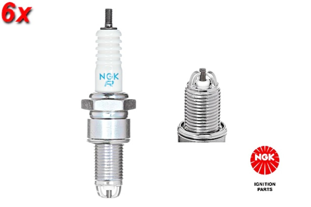 NGK 6x Spark Plug For AUDI 80 Avant SEAT Cordoba VW Caddy II 87-03 101000050AA