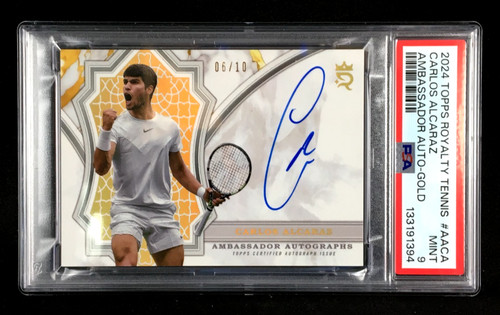 Carlos Alcaraz [Gold] #AA-CA 2024 Topps Royalty Ambassador Autograph card