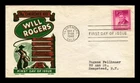 WILL ROGERS CHEROKEE KID FDC SCOTT 975 KEN BOLL CACHET CRAFT US COVER