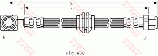 Bremsschlauch TRW PHD485 FüR R53 R50 R52 Mini Cooper Works One-image