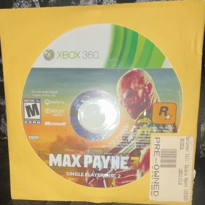 Rockstar Games Max Payne 3 Single Player Disc 2 Xbox 360 Shooter Action 2012