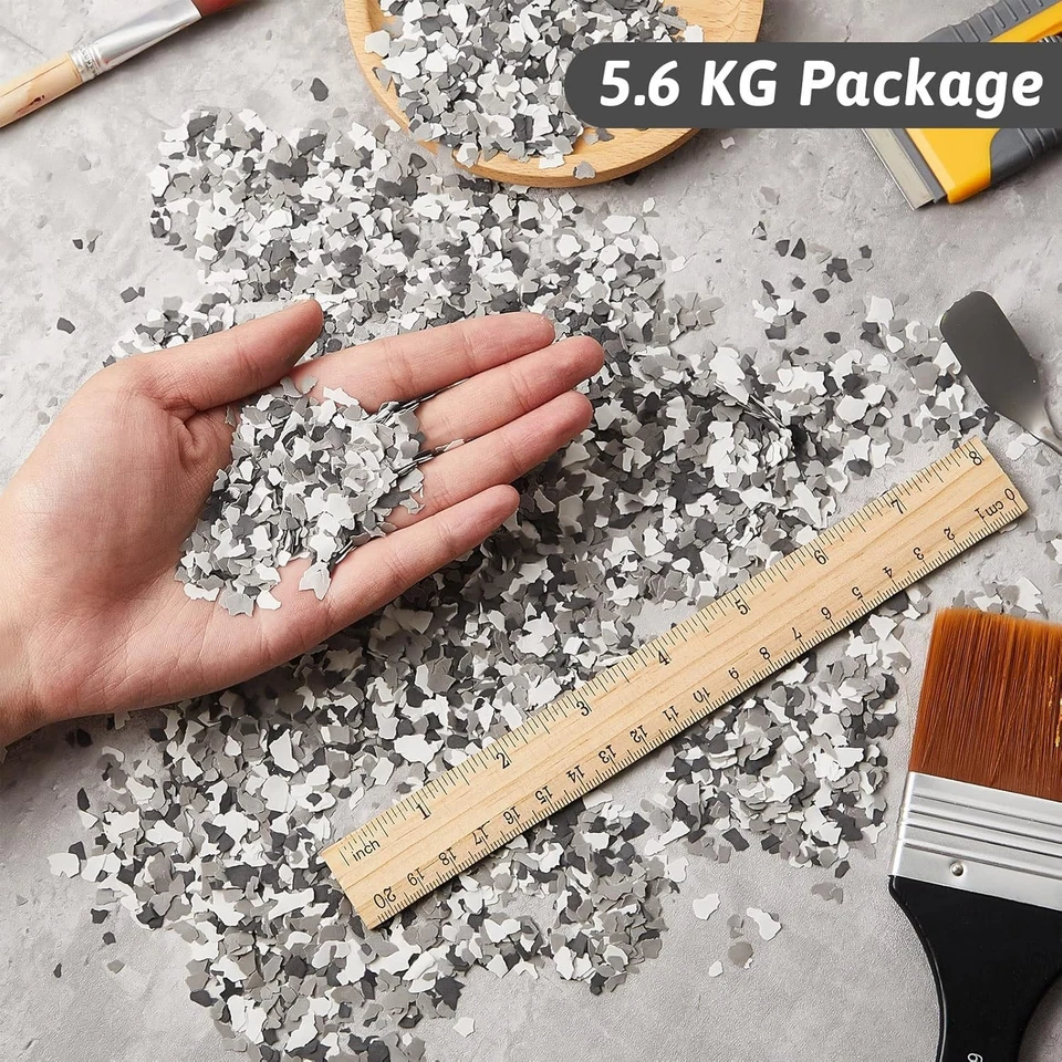 Vibrant Epoxy Paint Chips - Garage Floor Decoration, 12.4 lb - Image 4 of 4