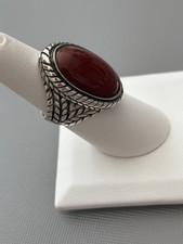 Vintage Carnelian 925 Silver Ring. 9.80 Grams...