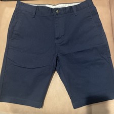 Volcom 10" Chino Shorts Men's size 30 Dark Wash Blue Stretch Skate Outdoor