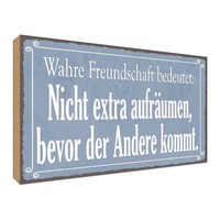 Holzschild 30X40 Cm Wahre Freundschaft Bedeutet Familie Freunde Deko Geschenk Ho