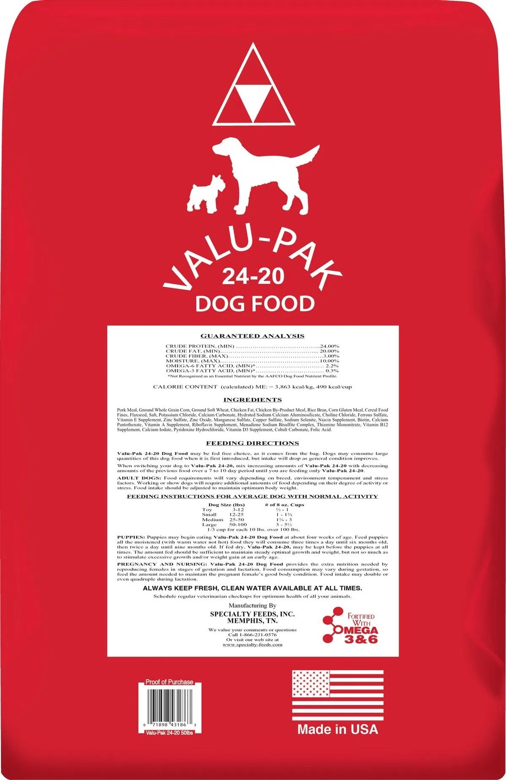 24-20 Dog Food 50LB