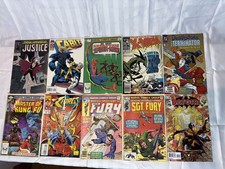 10 Old Vintage Comics Job Lot Bundle Marvel Dc Super Hero’s Hulk Spider-man