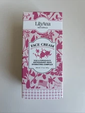 LilyAna Face Cream Rose & Pomegranate 1.7 oz (48 g) Antioxidant Rich