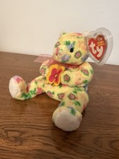 Ty Beanie Baby Bloom the Bear w/Flowers-2003-Toy/Stuff/Plush Animal/Doll