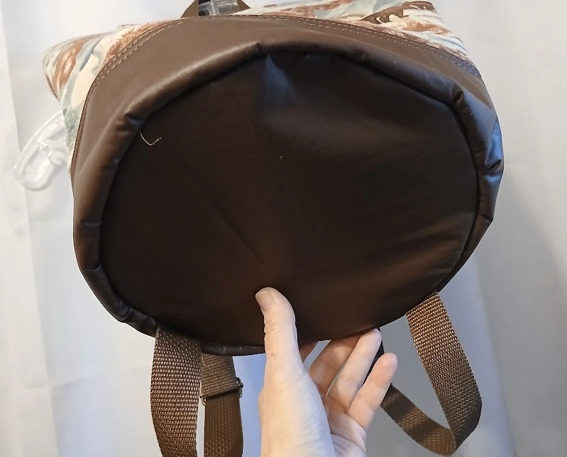 Nuevo Southwestern Vaquera Cubo Bolso Mochila Oso Azteca Pez Marrón Azul Vaquera Foto 4 de 4