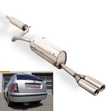 FOX Komplettanlage ab Kat. Skoda Fabia Combi Stufenheck 2x76mm eingerollt gerade