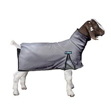 ProCool Goat Blanket w/ Reflective Piping, Large, Gray - 60-80 lbs