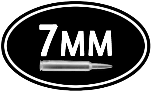 7mm Ammo Can DECAL LABEL * 2PACK * 5"x3" OVAL STICKER Ammunition Case 7 MM - Bild 1 von 1