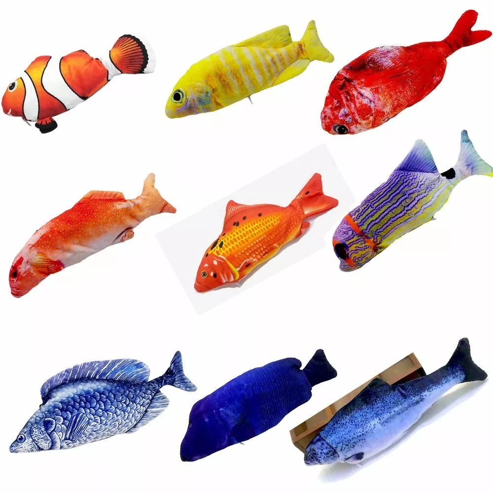 Automatic USB Rechargeable Simulation Doll Fish Electric Fish Toy Plush