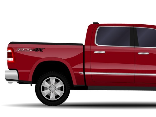 Pro-4X Four Wheel Drive Decal Stickers Size 18 x 2.5 inch (Set of 2) - Foto 6 di 14