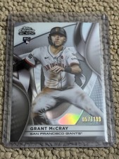 2025 Topps Chrome Black Base Refractor RC #48 Grant McCray #D 057/199