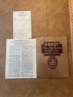 Arndt New Era System of Profitable Poultry Raising Catalog ''She Will Lay'' 1935