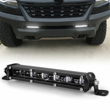 7inch Ultra Slim Led Light Bar 6d Single Row Driving For Utv Offroad Motorcycle