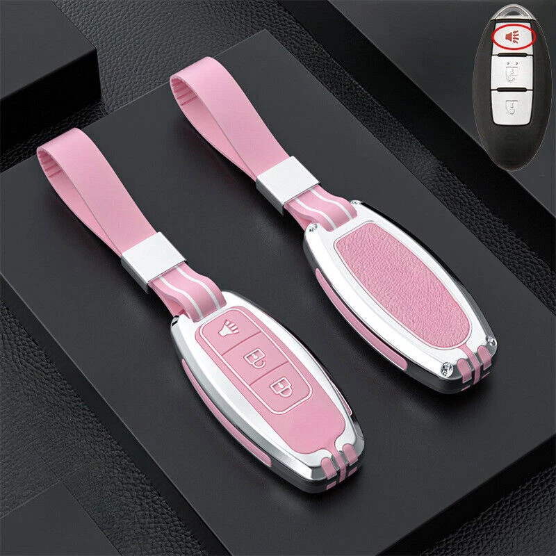 Aluminum Alloy Silicone Car Key Case Cover For Nissan 370Z Rogue Micra X-Trail - Изображение 4 из 4
