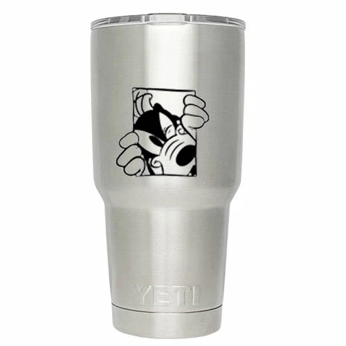 Goofy Peeping Disney Decal Sticker for Macbook Laptop Trackpad Cup Mug Bottle - Image 2 of 4