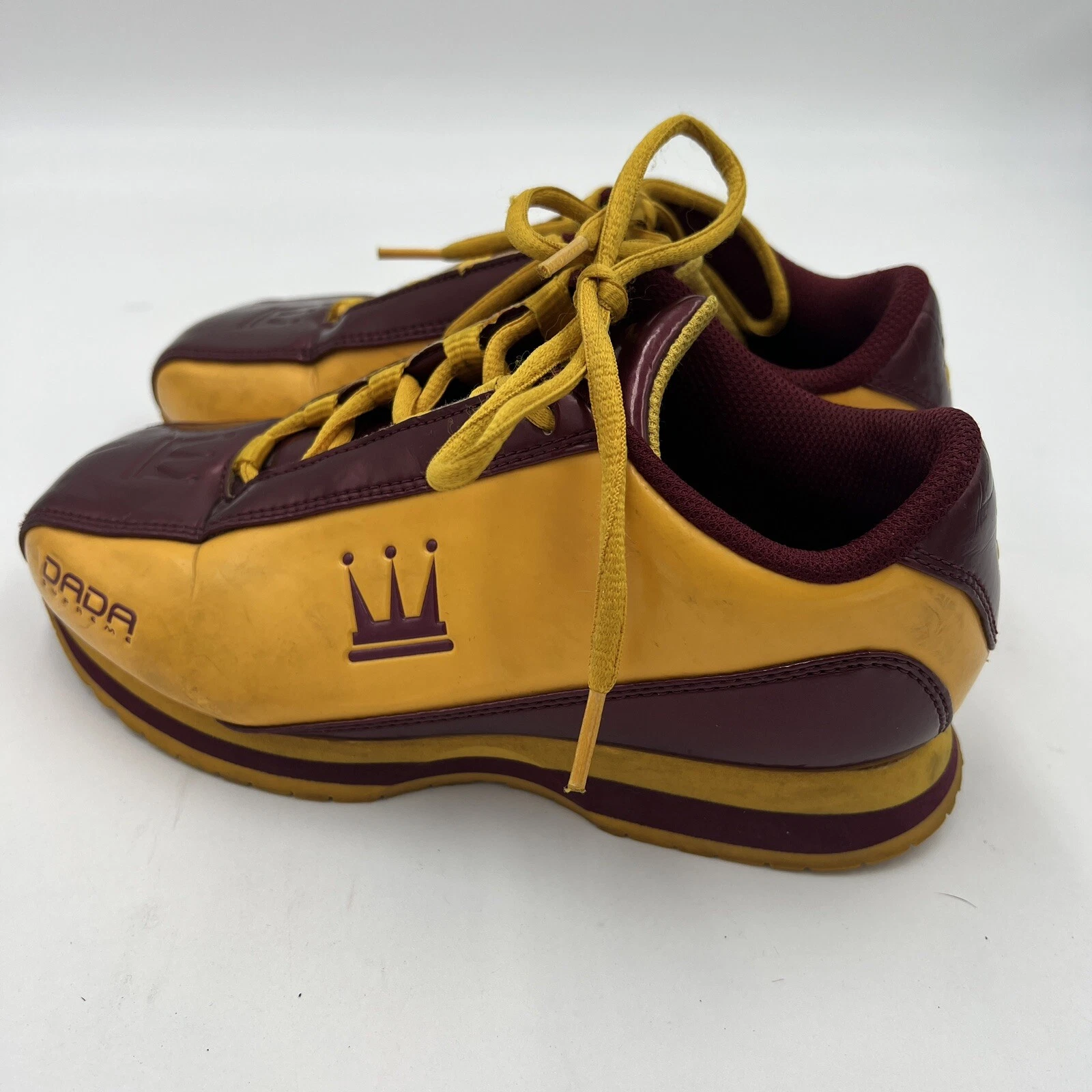Chaussures vintage Dada Supreme Solesonic marron et or taille 5,5