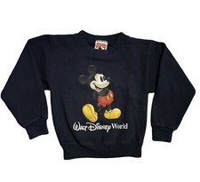 VTG Mickey Inc Mickey Mouse Navy Crewneck Kids Size XS 2-4