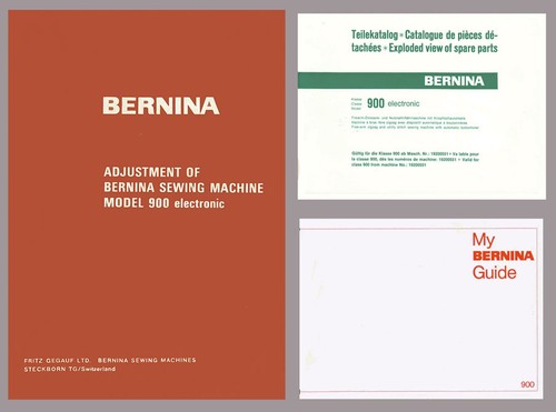 CD * BERNINA 900 NOVA electronic Instruction or Service manual & Parts