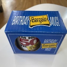 Birthday Bargain Mug 50th Birthday Split Tee, Inc. Ceramic Coffee Mug