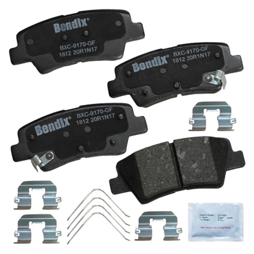 2x Conjunto de Pastilhas de Freio a Disco Traseiras Dianteiras para Hyundai Elantra 2011~2016 - Imagem 4 de 4