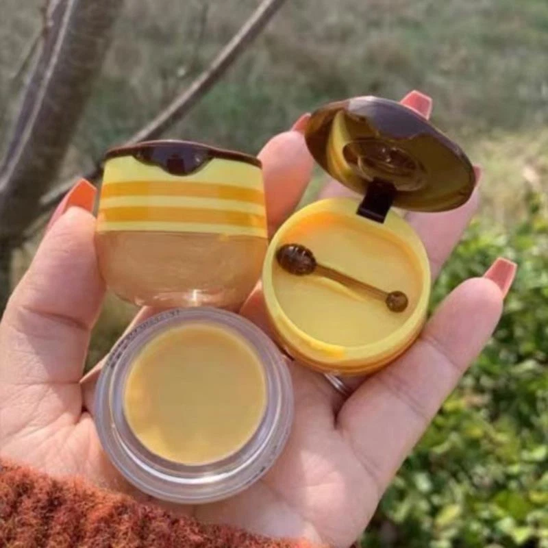 Bear Honey Lip Balm Cute Honey Jar Sleeping Lip Mask Moisturizing