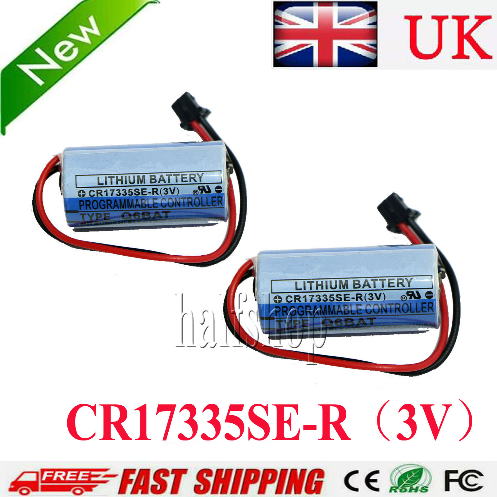 1800mAh Q6BAT CR17335SE-R 3V PLC Battery For Mitsubishi QNS FANUC System UK