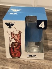 Ravenhead Vin Tulip Clear Glass Highballs Set Of 4 300ml Brand New Boxed